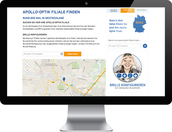 Apollo-Optik Filialfinder