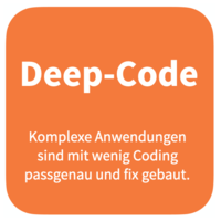 Für komplexere Applikationen braucht es auch die Möglichkeit zu Deep-Code