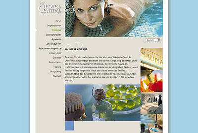 Hotel Central Hof Website