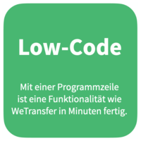 Mit Low-Code unterstützt die IT oder ein externer Dienstleister Low-Code für das Ping-Pong mit der IT oder einem externen Dienstleister