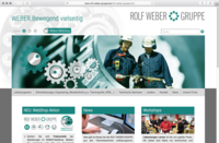 Website der Rolf Weber Gruppe in Schauenstein