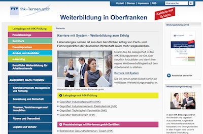 Website www.ihk-lernen.de