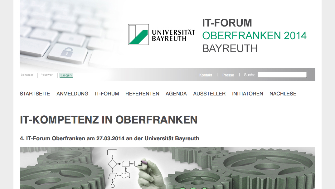 Website IT-Forum Oberfranken