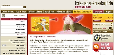 Hals über Krufekopf Online-Shop