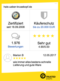 Trusted-Shop zertifiziert